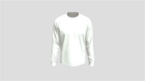 Long Sleeve T Shirt Buy Royalty Free 3d Model By Najdmie [b3958f8] Sketchfab Store