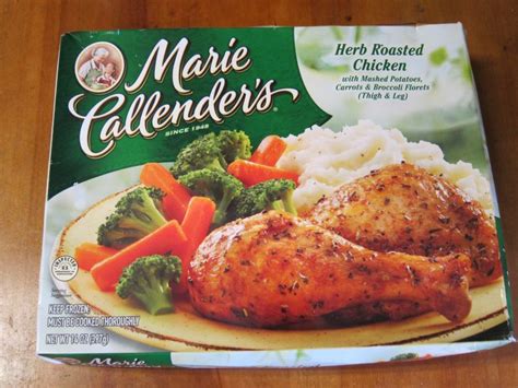 Ers frozen dinner fettuccini with chicken & broccoli 13 ounce marie callender's classic chicken and. Frozen Friday: Marie Callender's - Herb Roasted Chicken | Brand Eating