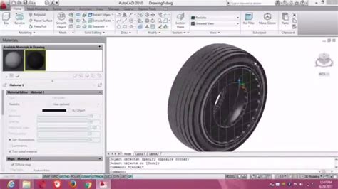 How To Make 3d Tyre Using Autocad 2010 Cwps Mechanical Youtube