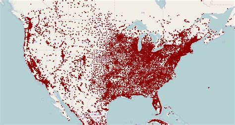 Population Density Map Of North America Interactive Map