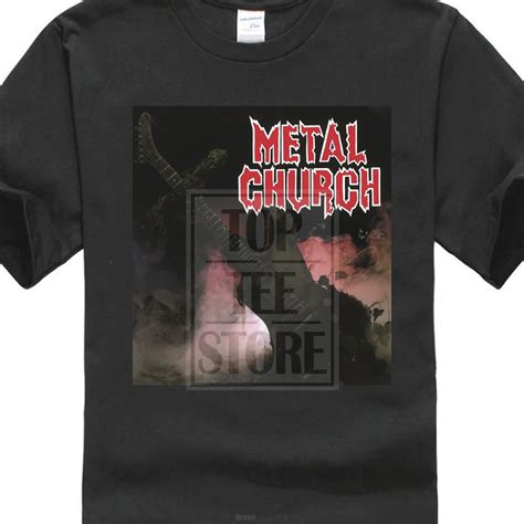 Metal Church Metal Church 1984 Album Cover T Shirt In T Shirts From Mens Clothing On Aliexpress