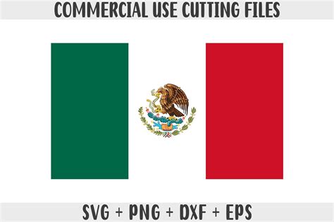 Mexico Flag Svg Original Colors Graphic By Zoomksvg · Creative Fabrica