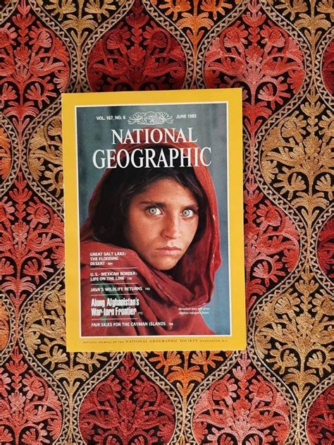 Afghan Girl Front Cover Edition Of National Geographic Magazine June