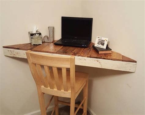 Diy floating shelves are really easy to make! Floating Corner Desk/ Modern Corner Desk/ Floating Shelves ...