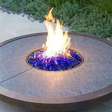 [18 Pound] Fire Glass 1 2 Inch Reflective Tempered Fireglass With Fireplace Glass And Fire Pit