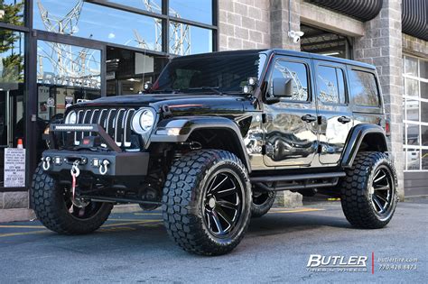 Jeep Wrangler With 22in Black Rhino Thrust Wheels Exclusively From