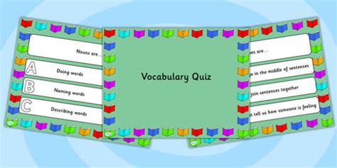 Vocabulary Powerpoint Quiz Teacher Made