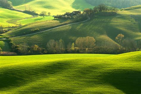 3d 8k wallpaper 7680×4320 1. Обои Тоскана, Италия, поле, Tuscany, Italy, hills, green ...
