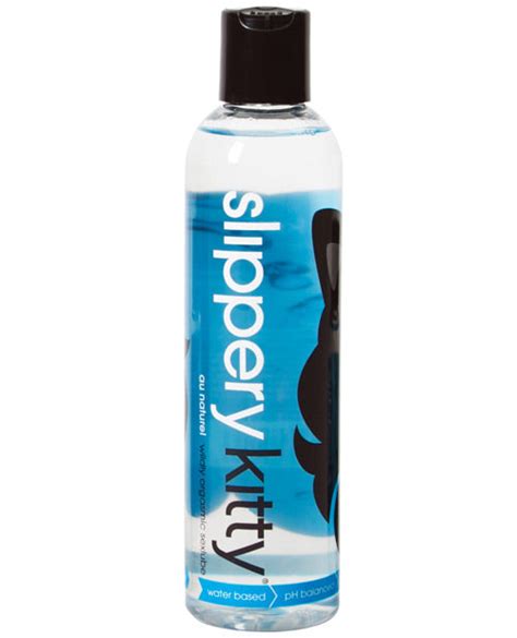 Slippery Kitty Water Based Lube Ph Balanced Lubricant Vaginal Lubrication 8 Oz Stfmaw