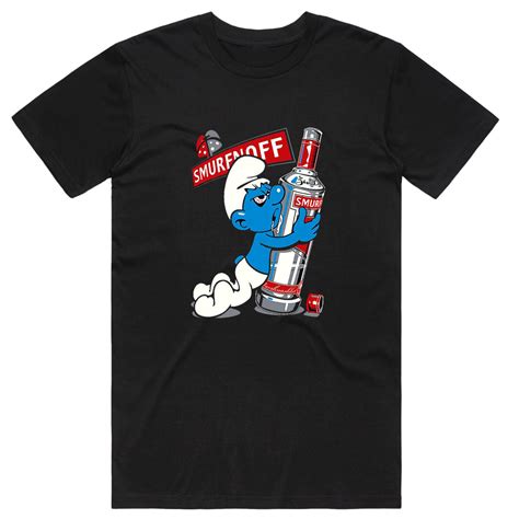 Smurfnoff T Shirt Funny T Shirts Custom T Shirts Condom Kingdom Australia