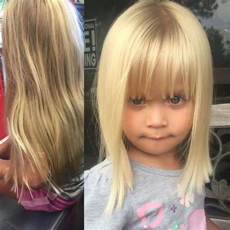 Medium Length Hairstyles With Bangs For Little Girl