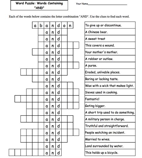 Different Types Of Word Search Puzzles Free Printable Worksheet