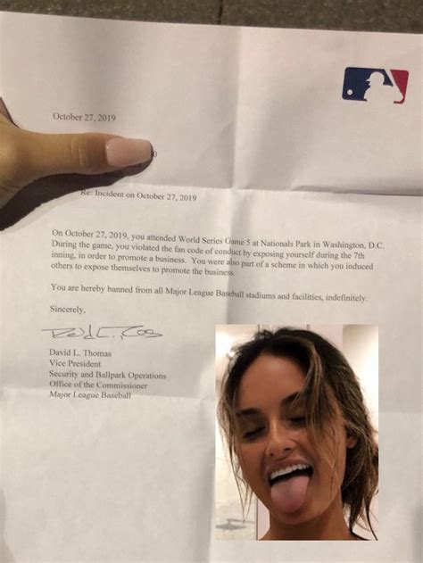 Julia Rose Banned From All Mlb Parks After Flashing Player During