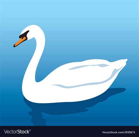Swan Royalty Free Vector Image Vectorstock