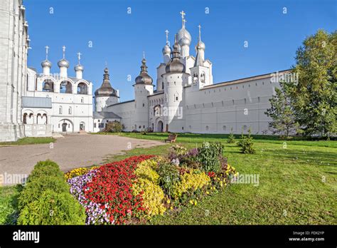 Assumption Cathedral And Church Of The Resurrection In Rostov Kremlin