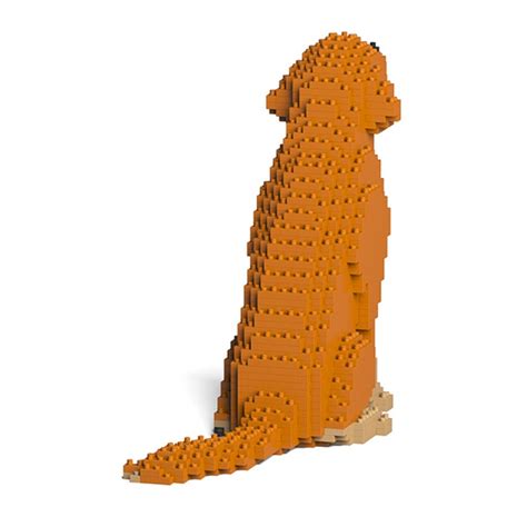 Jekca Golden Retriever 03s M02 Lego Sculpture Construction 4d