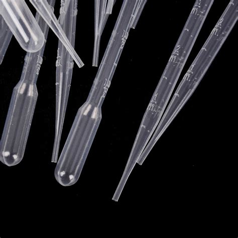 100pcsset 3ml Transparent Pipettes Disposable Safe Plastic Eye Dropper