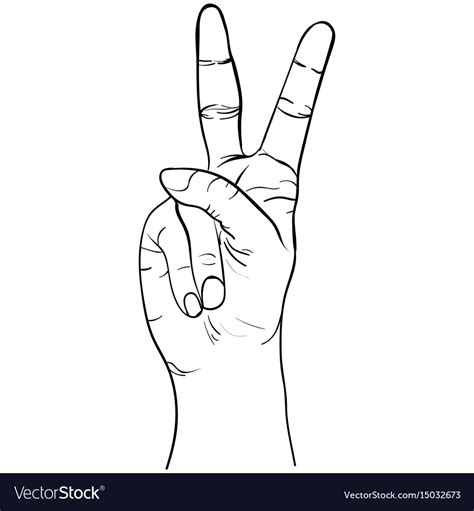 How To Draw A Peace Sign Hand Easy More Images For How To Draw A