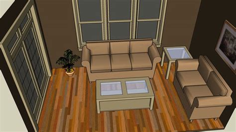 Sketchup Components 3d Warehouse Living Room With Table