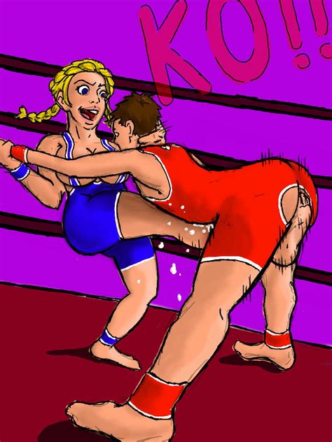 Rule 34 Ballbusting Clevsketch Cum Defeated Domination Female Femdom Fight K O Kick Male