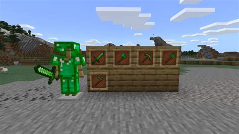 Minecraft Bedrock Emerald Armor Addon