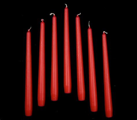 Tapered Candles Red 12 Candles Candles