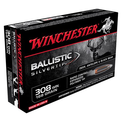 Winchester Ballistic Silver Tip 308win 168gr Shooters Delight