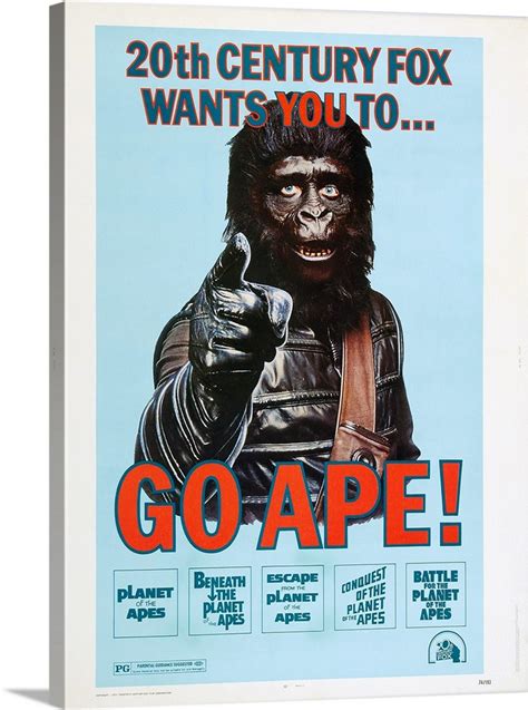 Planet Of The Apes Vintage Movie Poster Wall Art Canvas Prints
