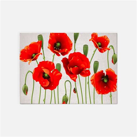 Red Poppy Rugs Red Poppy Area Rugs Indooroutdoor Rugs