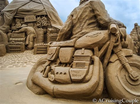 Fulong Taiwan Sand Sculpture Festival A Cruising Couple