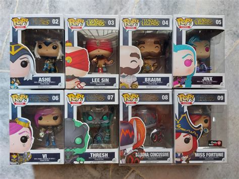 Funko Pop League Of Legends Set Of 8 Hobbies And Toys Collectibles