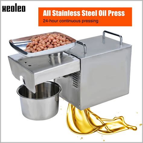 Xeoleo Oil Press Machine Oil Presser Olive Oil Machine Stainless Steel