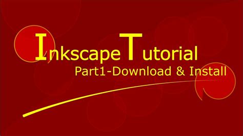 Inkscape Tutorials For Beginners Download Inkscape Youtube