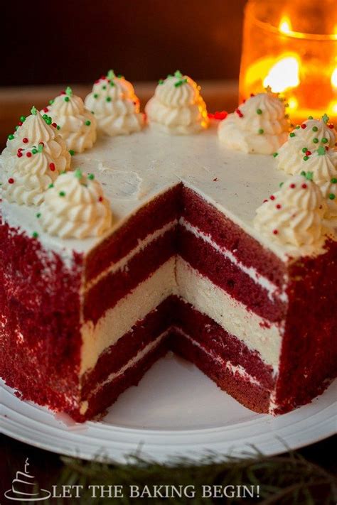 Red Velvet Cheesecake Cake Thick Layer Of Cheesecake Sandwiched
