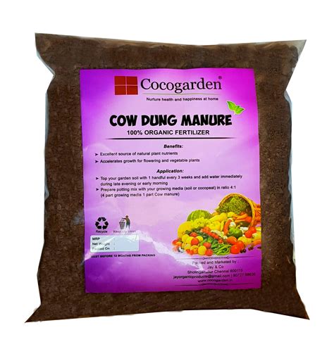 Cow Dung Compost Manure Organic Fertilizer For Plants Cocogarden