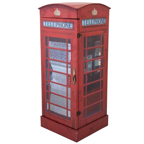 London Telephone Box Display Cabinet Contemporary And Modern Furniture
