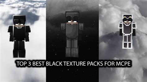 Top 3 Best Black Texture Packs For Mcpe Youtube