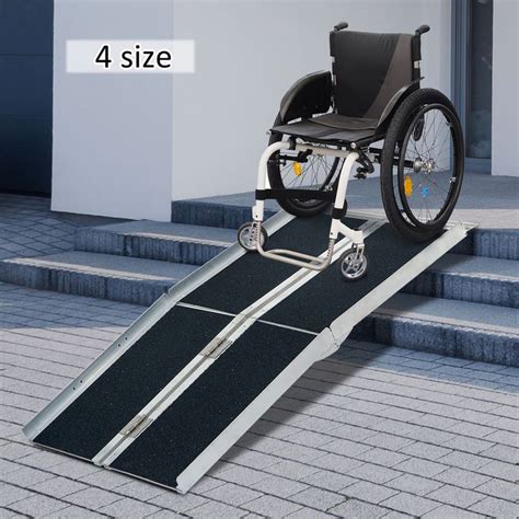 246810ft Folding Aluminum Wheelchair Ramp Portable Mobility Scooter