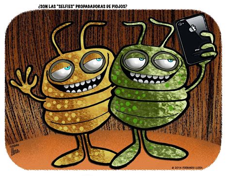 Fernando Llera Blog Cartoons Selfies Cause Head Lice Outbreak