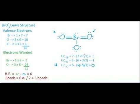 Bro Lewis Structure And Vsepr Geometry Youtube