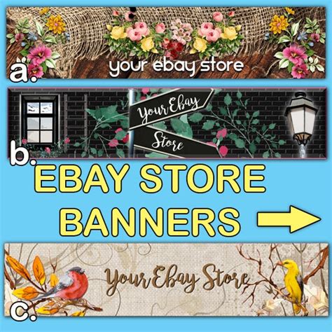 Ebay Store Banners Premade Ebay Banner Shop Ebay Ebay Etsy