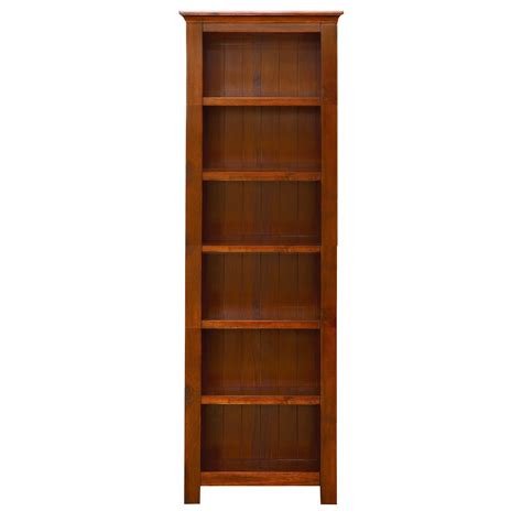 Winchester Acacia Dark Wood Bookcase Dunelm