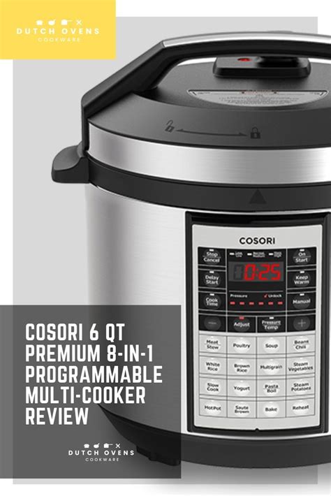 Cosori Qt Premium In Programmable Multi Cooker Pressure Cooker Free