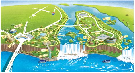 United States Map Of Niagara Falls The Niagara Falls Ontario