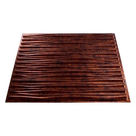 Shop wayfair for all the best copper ceiling tiles. Shop Fasade Moonstone Copper Faux Tin Surface-Mount ...