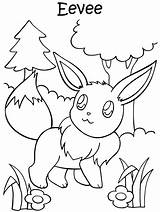 Pokemon Coloring Anime Eevee Printables Printable sketch template