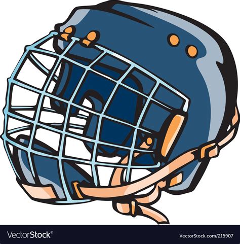 No physical product will be sent to you. Hockey helmet Royalty Free Vector Image - VectorStock