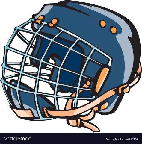 No physical product will be sent to you. Hockey helmet Royalty Free Vector Image - VectorStock