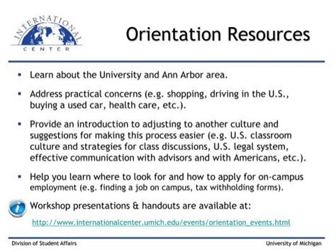 Orientation Resources