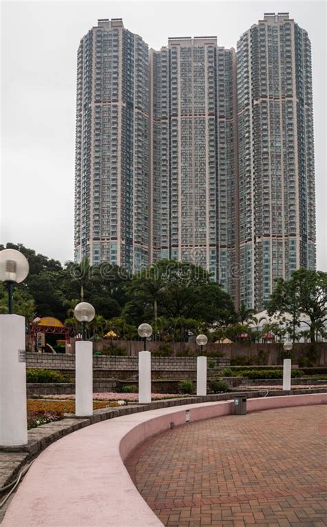 The Victoria Towers Adjacent To Kowloon Park Hong Kong China Stock